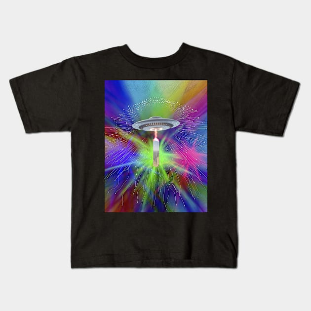 Monolith ufo alien Kids T-Shirt by UMF - Fwo Faces Frog
